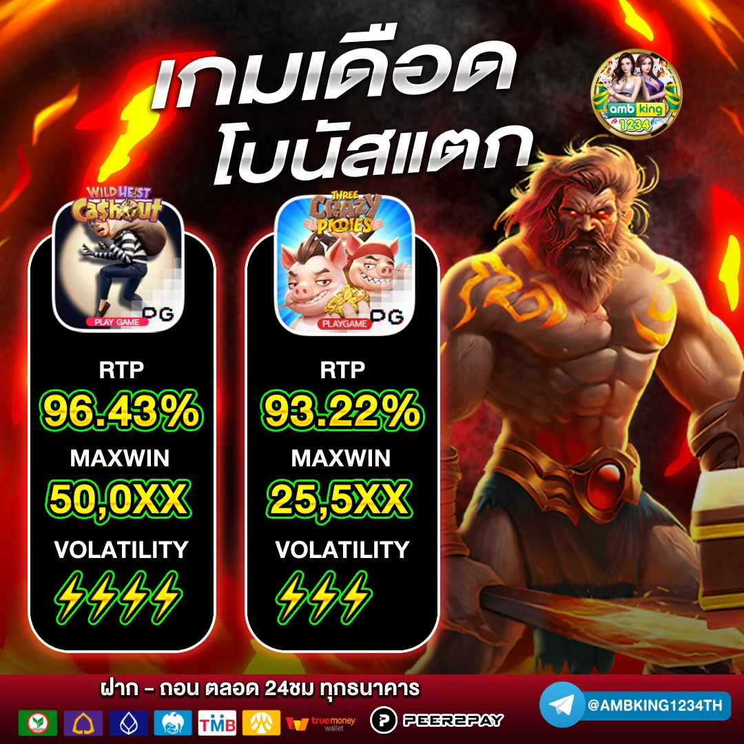 เว็บรวมสล็อตทุกค่าย ฝากถอน ไม่มี ขั้นต่ํา - แบนเนอร์โปรโมชั่น