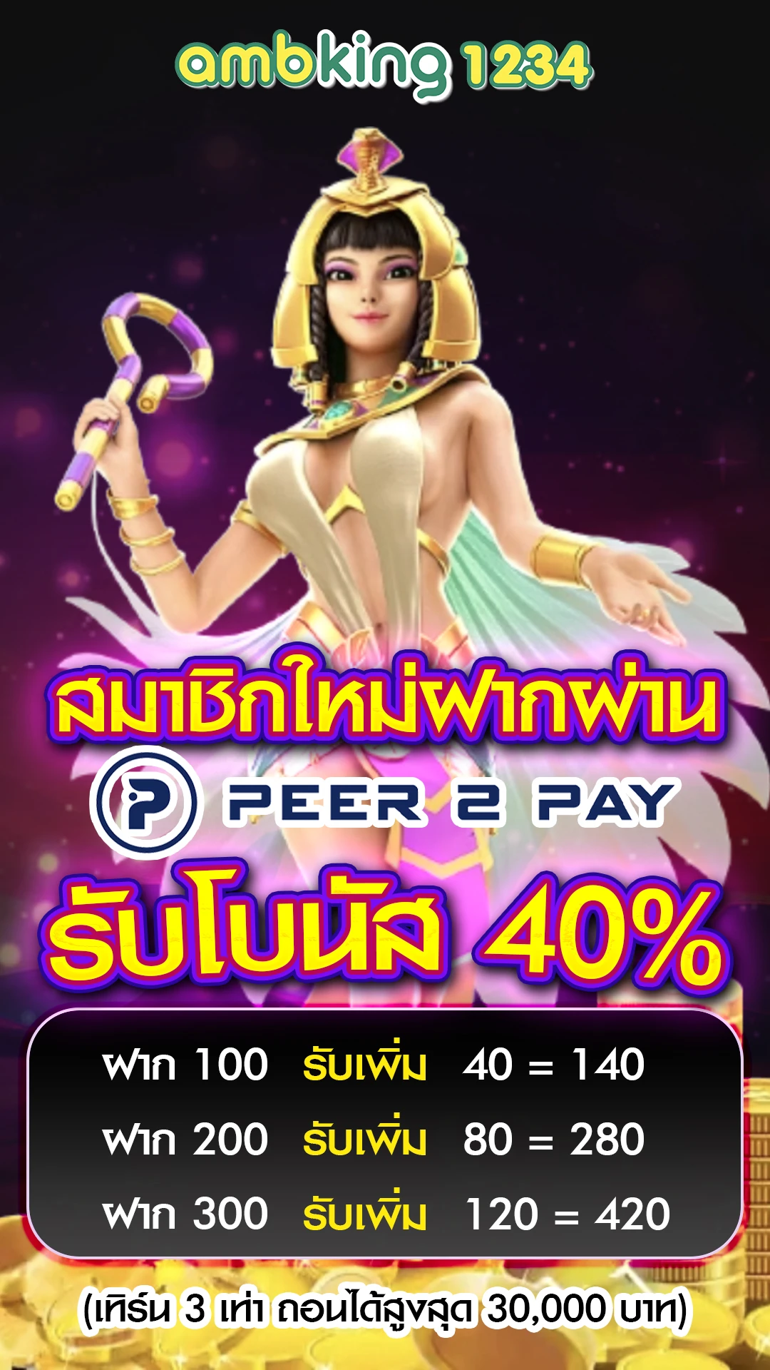 เกมสล็อตทรูมันนี่วอลเล็ท - แบนเนอร์โปรโมชั่น