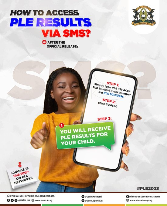 Check UNEB Results For PLE, UCE or UACE Via SMS Code 2024/2025